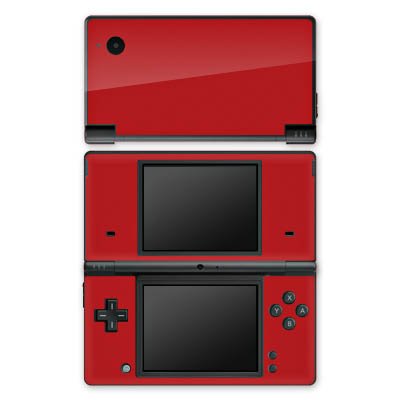 Skin Compatibile con Nintendo DSi Pellicola Adesivi Rosso Monocolore Colore