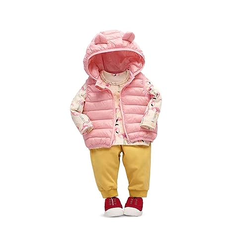 Toddler Baby Girl Boy Hooded Jacket Vest Hoodie Sleeveless Jacket Waistcoat Warm Outwear with Zipper Pocket3