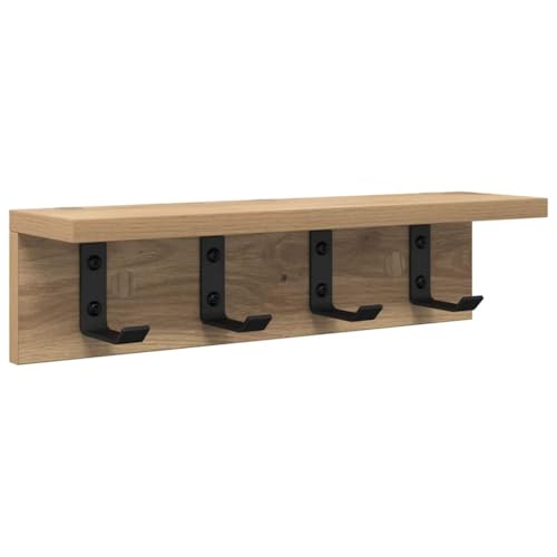 Étagère murale pour couloir et chambre à coucher en bois - 2