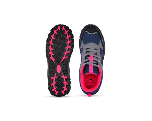 Image of Women Low Ankle Hiking Shoe | Rubber Sole | Lowland Hiking and Mid Mountain Trails | EH500 | Pink