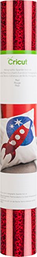 Cricut Holographic Iron-On 12X24 Roll-Sparkle Red, 2004137