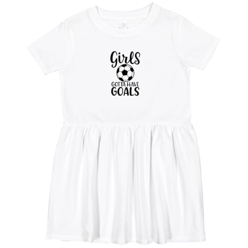 inktastic Girls Gotta Have Goals Soccer Toddler Dress