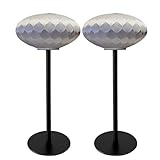 Floorstanding Speaker Stand Compatible with B&W Bowers & Wilkins Formation Wedge Series Aluminum Alloy Construction Hidden Power Cable Management Design Simple Installation (Black Pair)
