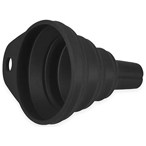 mumbi Silikontrichter Embudo de Silicona Plegable en Negro Cover