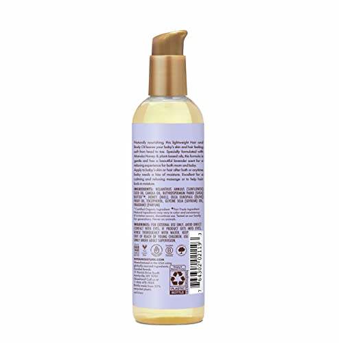Sheamoisture Baby Hair And Body Oil For Delicate Hair And Skin Manuka Honey And Lavender Nighttime Hair And Skin Care Regimen 4.1 Oz #TOP1