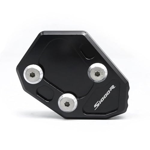 に適合するS1000R 2010-2016 CNC オートバイサイドスタンドキックスタンドサイドスタンド延長プレートパッドアルミニウム