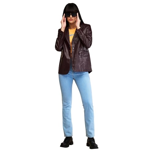 Image of Being Human Black Slim Fit Long Sleeve Women's Jacket Clothing