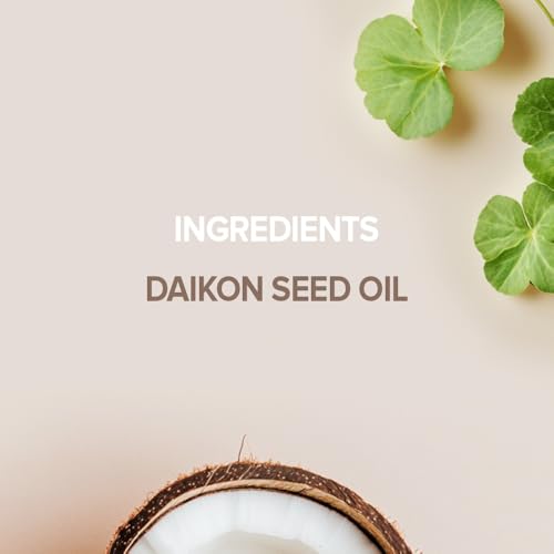 Hairprint Daikon Seed Oil | Lightweight Moisturizer & Conditioner | Nourishes & Softens Hair & Skin | Rich in Essential Fatty Acids & Vitamins | Non-Greasy | Non-Toxic Formula (4 Fl Oz)