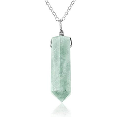 Collier aigue-marine véritable 17 pouces chaîne argent 925 perles facettées SCNK-037