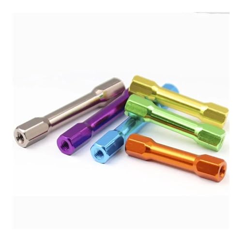 1-5 �� M3xP0.5 �A���~�X�^���h�I�t�X�^�b�h M3x10mm ? 50mm �J���t���ȘZ�p�A���~�X�^���h�I�t�X�y�[�T�[�R���� Fpv �N�A�b�h�R�v�^�[�h���[���t�@�X�i�[(Peach Red,M3x15mm-5Pcs)