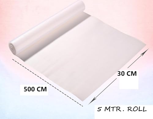 ElastPro (30 cm X 5 m) Transparent EVA Food Grade Washable Anti Slip Mat/Sheet for Fridge, Shelf Liner, Table, Kitchen Drawer mat (Diamond Texture, Transparent)