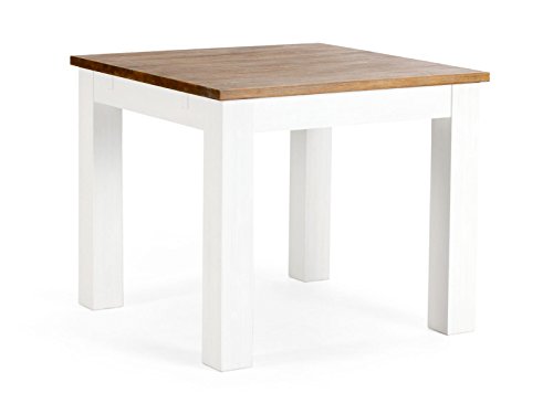 Preisvergleich Produktbild massivum Esstisch Cocona 90x78x90 cm Akazie weiß gebürstet