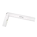 uxcell L Shape Square 300mm/10 Inch Metric Inch Double Scale Aluminum Right Angle Ruler Measuring Layout Tool with Level Bubble