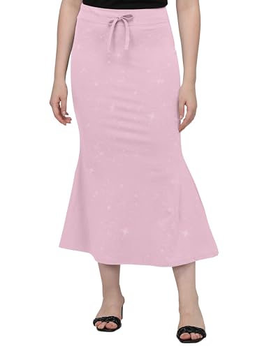 Image of Mehrang Stretchable Shimmer Saree Shapewear Petticoat for Women, Skirts for Women,Shape Wear Dress for Saree