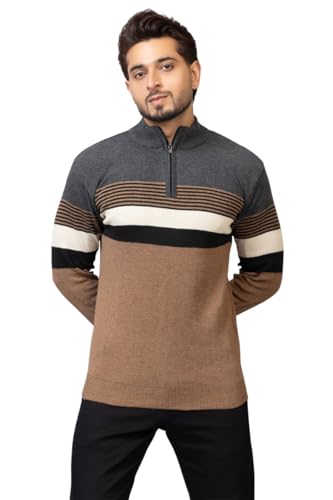 Image of ColorChakra Woolen Sweater for Mens Cardigan for Winter wear Wool Pullover