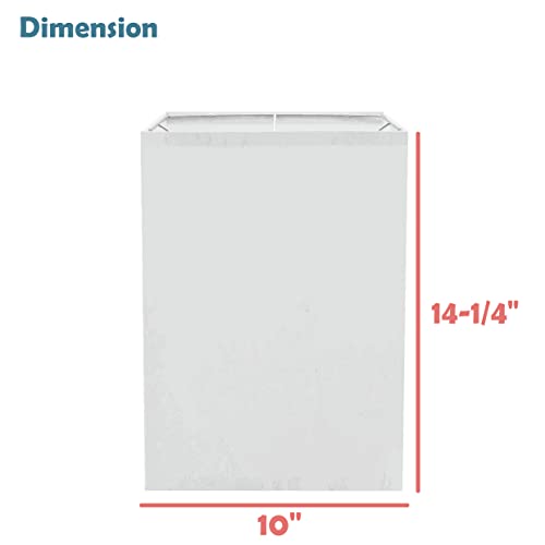Image of Aspen Creative 38702-2, Square Collapsible Spider Lamp Shade, White, 10+10 inch Top x 10+10 inch Bottom x 14 1 /4 inch Height, Set of 2
