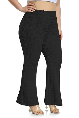 ZERDOCEAN Women's Plus Size Flare Leggings...