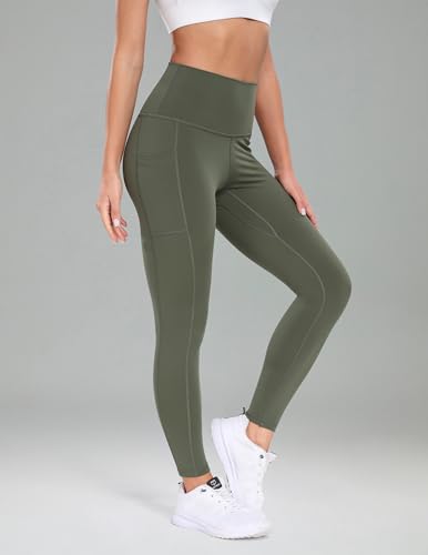 Image of Colorfulkoala Essential 7 /8 Leggings with Pockets | Yoga Pants for Women, Buttery Soft, Tummy Control, Workouts, Pilates, Casual, Gym, Athleisure, 25 inch Inseam