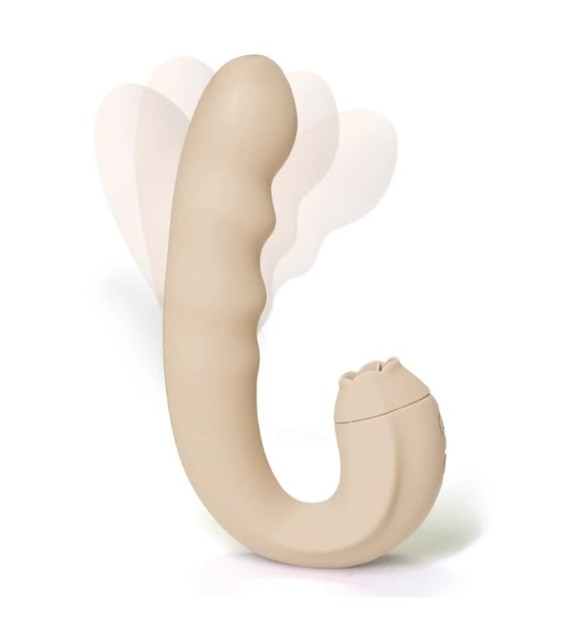 Gode 2 en 1 pour combler le manque de plaisir interne et externe