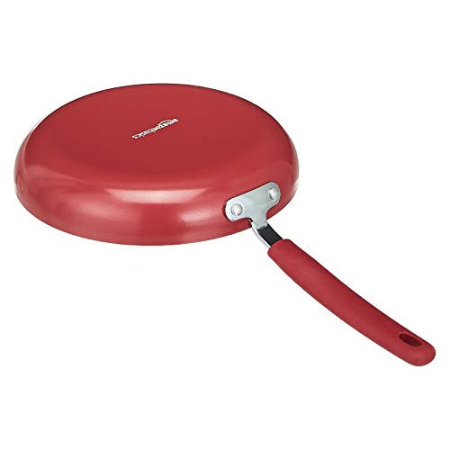 Amazon Basics Aluminum Ns 12Pc Red Cookware Set, 12 Piece #TOP3