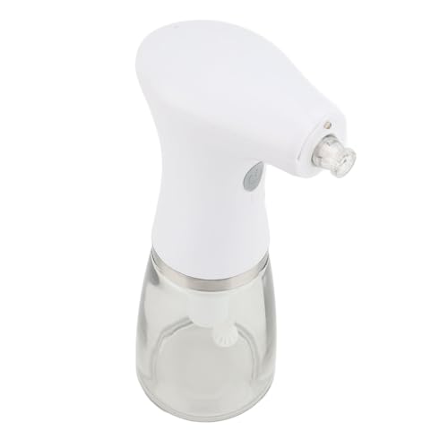Electric Olivia Oil Sprayer, Oil Sprayer with LED Light Glass Continuous Spray Adjustable Electric Oil Dispenser Bottle for Cooking