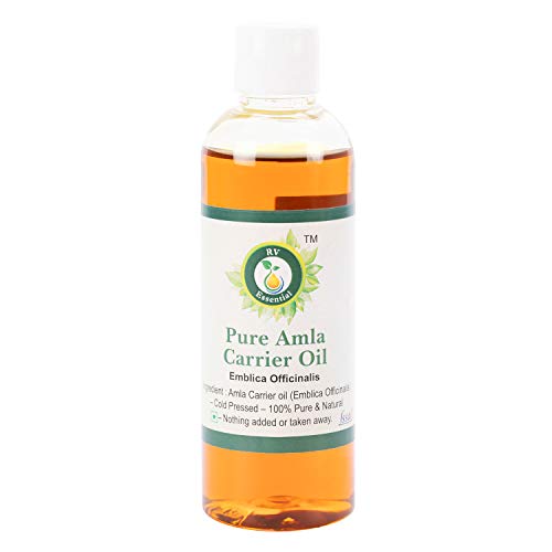 R V Essential Reines Amla Öl 100ml (3.38 Unzen) - Emblica Officinalis (100% reine und natürliche seltene Herb Series) Pure Amla Oil Cover