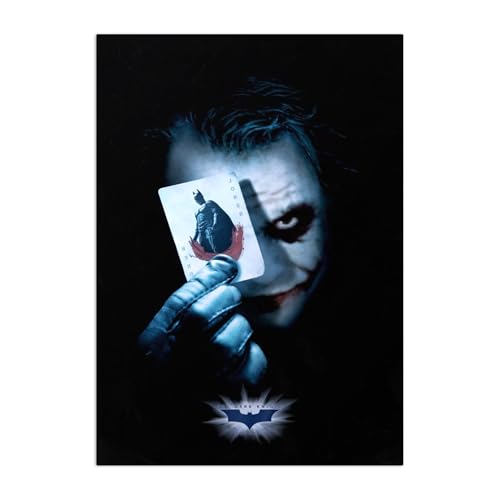 Displate Officiel DC Comics Poster Métallique Fixation Magnétique Licence Officielle Image Affiche de Haute Qualité The Dark Knight - Joker with Batman card...
