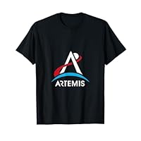 Official NASA Artemis Program White Logo T-Shirt