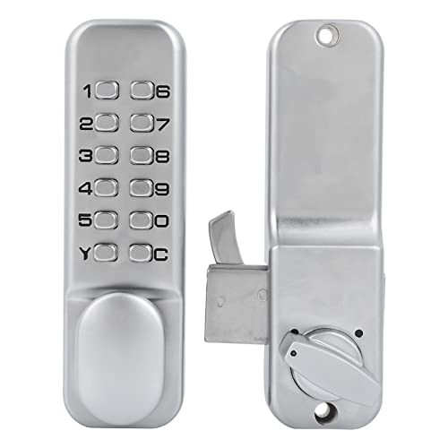 Cerradura de Puerta Combinada, Cerradura Mecánica de 1 a 11 Dígitos con Teclado, Cerradura de Puerta con Teclado con Manija, Cerradura de Puerta sin Llave para Garaje, Hotel,
