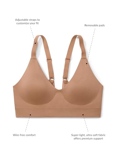 Image of True & Co Women's Soft Form V Neck Adjustable Strap Bra