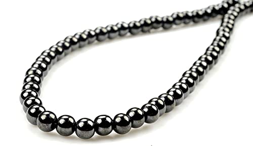 Purple Whale Black Hematite Round Bead Necklace 20" | #TOP5