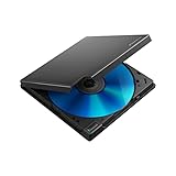 Kompaktes, ultraleichtes Gehäuse: Das Klappgehäuse ermöglicht das einfache Einlegen und Entnehmen einer Disc auf engstem Raum. Ein ultraleichtes Gehäuse von 230 g, etwa so groß wie eine CD-Hülle.