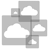 5 Blätter im Set - jedes Set besteht aus fünf Blättern mit folgenden Abmessungen: 34x34cm, 24x24cm, 19x19cm, 14x14cm, 9x9cm