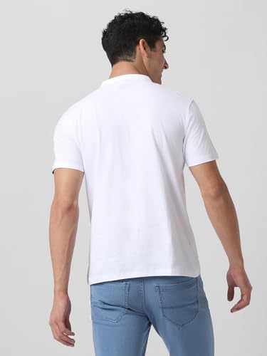 Image of Urbano Fashion Men's Multicolor Solid Mandarin Collar Slim Fit Cotton T-Shirt Pack of 3