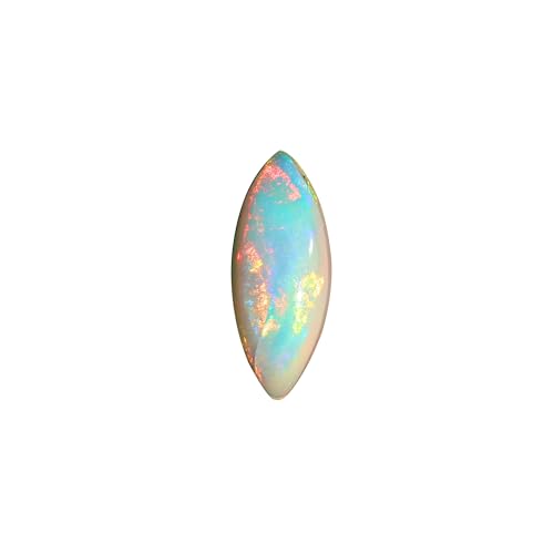 Opale de feu naturelle cabochon marquise pour haute joaillerie