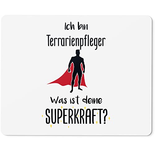 JUNIWORDS Mauspad Mousepad, Ich Bin Terrarienpfleger. was ist Deine Superkraft? (5951431)