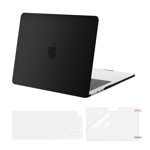 Ya en manzanajugosa.com: MOSISO Funda Compatible con MacBook Air M4 M3 M2 13 Pulgadas 2022 2024 2025 A3240 A3113 A2681, Plástico Carcasa para MacBook Air 13,6 Pulgadas&Cubierta Teclado&Protector Pantalla, Negro