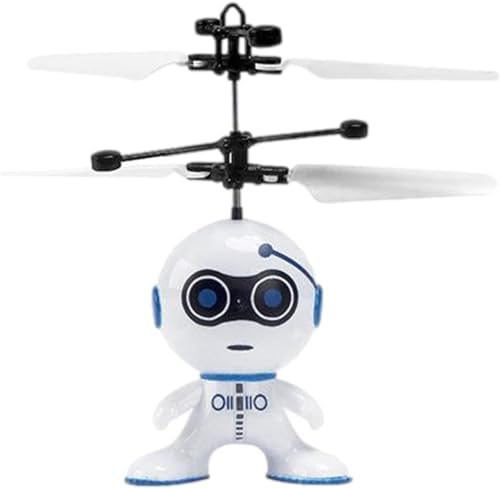 Induction Flying Robot, Robot Kids Toys with Conceal Power Switch, Robot Airplane Sensing Hand Movements RC Aircraft Toy for Children