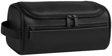 Bolsa de Higiene Pessoal Necess?rie Viagem Vintage em Couro Mascu...