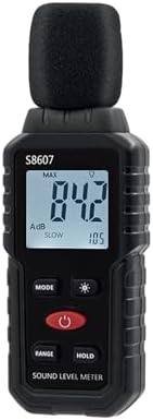 Mcbazel Decibel Sound Meter,Noise Meter Tester 30-130dB Measuring Range with A Weighting,Digital Sound Level Meter Backlight with LCD Display, for Data Hold,Use for Noisy Neighbor Home,Factories