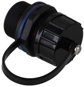 RJ45 Ethernet LAN Black IP68 Protection M20 Stuffing Locknut Plastic Waterproof Gland Connector Socket