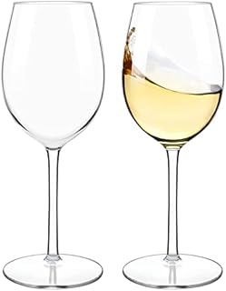 COOKY.D Unbreakable Long Stem Red White Wine Glasses Large Tritan-Plastic Drinkware Sets Gift Bpa Free Dishwasher Safe 445 ML/15.6 OZ, Set of 2