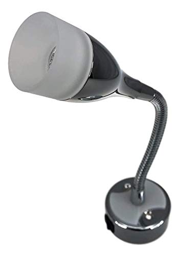 Pactrade Marine Boat RV Auto Goose Neck LED Aluminum Reading Light Rocker Switch