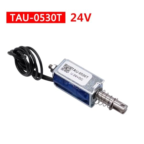 Électroaimant push pull TAU-0530T 24V avec force de maintien de 700g