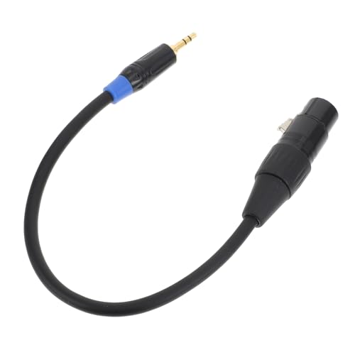 UPKOCH Adaptador de Audio Pines Xlr Femenino Cable Práctico Grabadora de Video Flexible y Duradera Negro