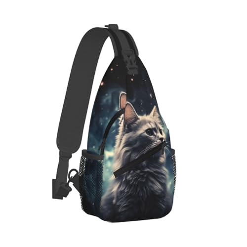 Mochila tipo bandolera para senderismo negra