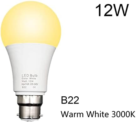 Chicaya Bayonet Cap Light Bulb 12W 1180LM (100W Equivalency) LED Bulb B22 Warm White 3000K, 2-Pack (2 Pack)