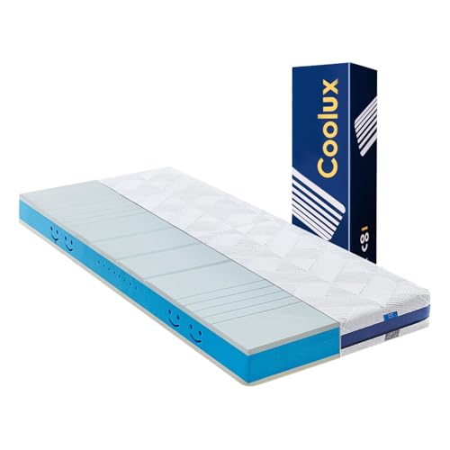Coolux Sleep Matratze 120x200 cm, Höhe 18cm Orthopädische 7-Zonen Kaltschaummatratze, 2 in 1 Liegehärten Mittel/Fester Härtegrad H2 & H3, Öko-Tex...