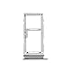 jbTec Dual SIM-Tray/SD-Card kompatibel mit Samsung Galaxy S10 / Plus / S10e - Kartenhalter Slot Rahmen, Farbe:Silber