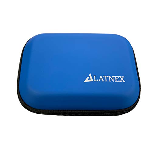 LATNEX Étui de Transport Rigide en EVA pour RF Explorer, Trifield TF2, Cornet ED88T, ED78 Plus Mètre, GPS 5 Pouces, appareils électroniques, appareils Photo, Accessoires (Bleu)